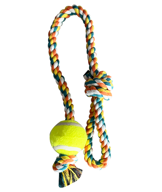 Healthy Pet Accessories - Tug a Ball Tennis Long